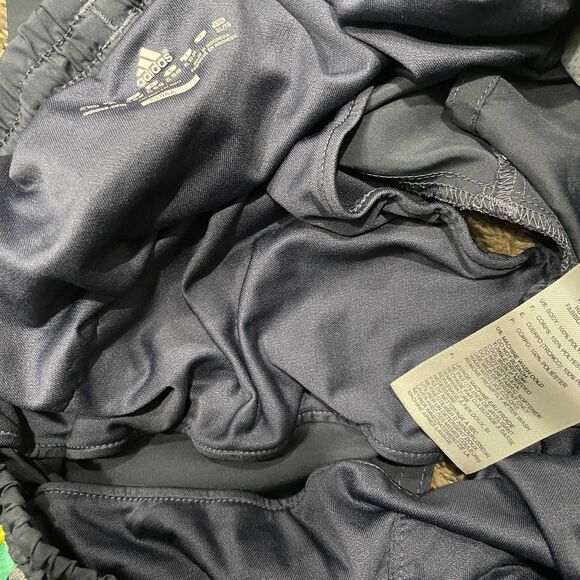 Adidas Women’s Gray Green Abstract Print Climalite Shorts Size XL Activewear - Picture 2 of 7